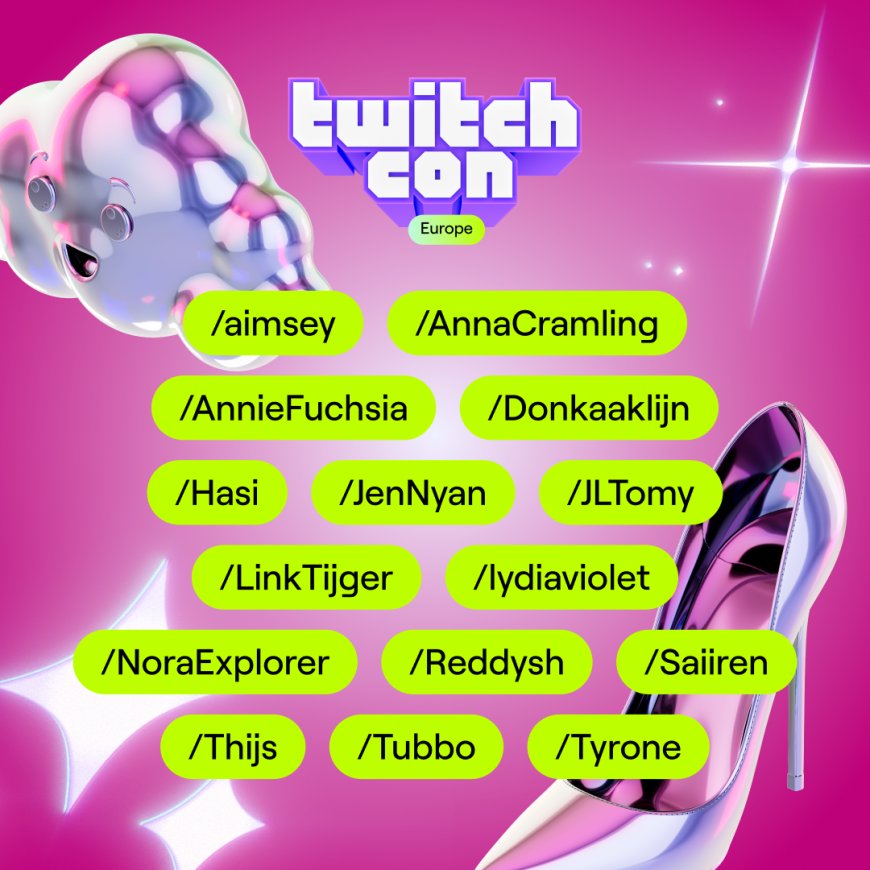 Featured streamers aangekondigd voor  TwitchCon Europe in Rotterdam